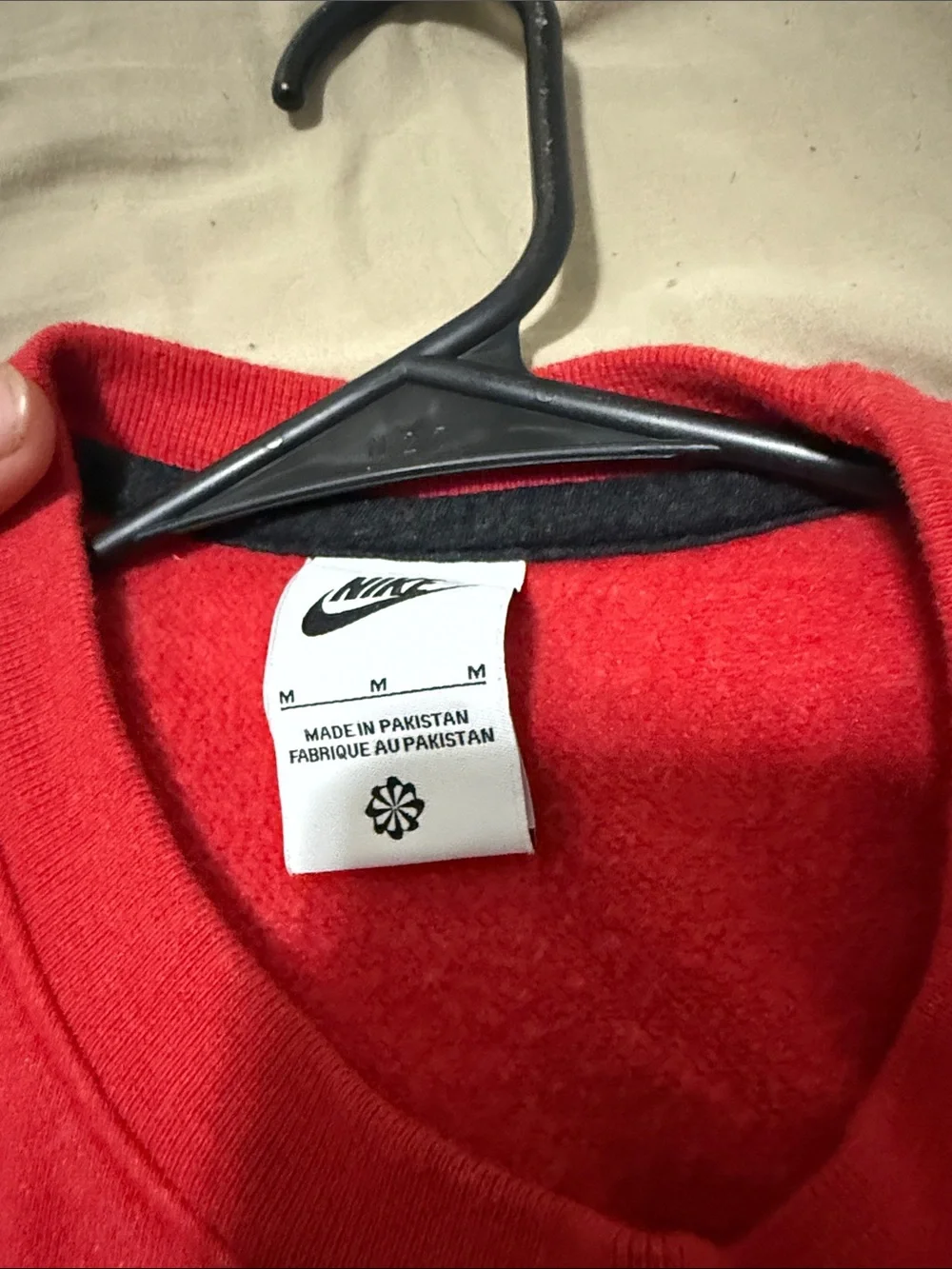 Nike Red Georgia Crewneck Sweatshirt with gold Script